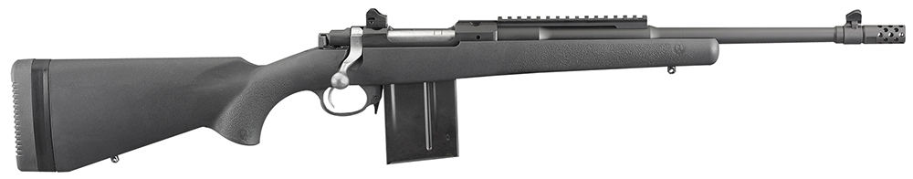 Ruger 6830 Scout Rifle: 308 Win/7.62 NATO, 16.10" Free-Floating Barrel, Matte Black, Three-Position Safety, Optics Ready