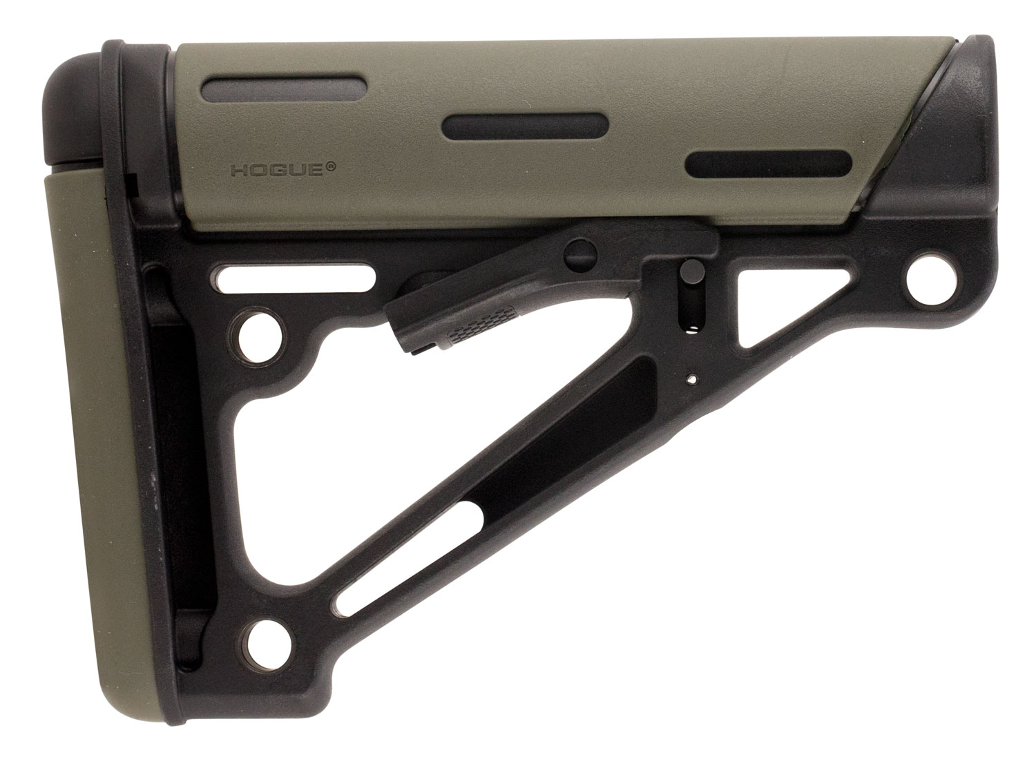 Hogue AR-15 OverMolded OD Green Rubber Collapsible Buttstock
