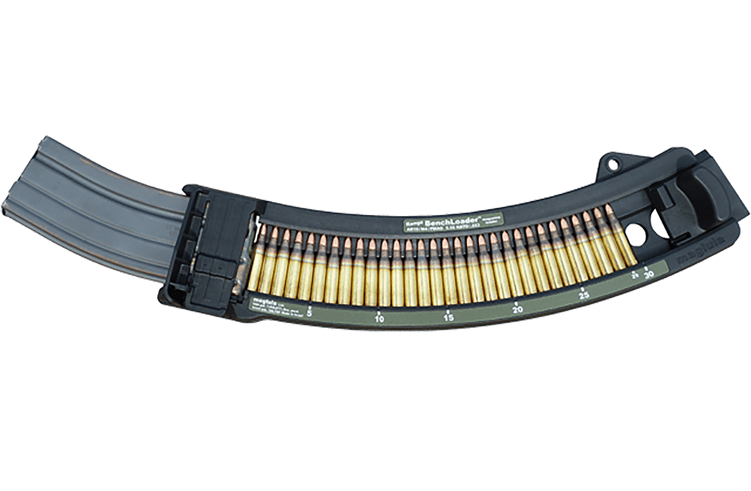 Maglula BL71B Range BenchLoader  Made of Polymer with Black Finish for 223 Rem, 5.56x45mm NATO AR-15, M4