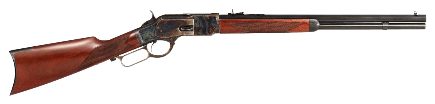 Taylor & Co. 1873 Comanchero 357 Mag 10+1, 20" Blued Barrel, Case Hardened Finish, Walnut Stock