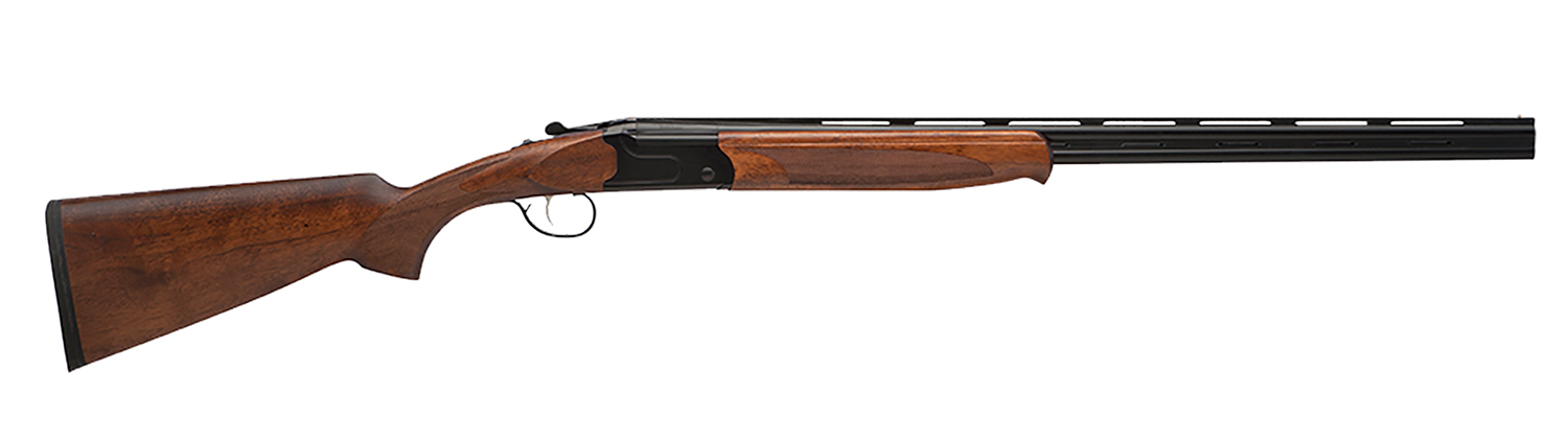 Stevens 22167 555  Full Size 28 Gauge Break Open 2.75" 2rd 26" Black Satin Over/Under Vent Rib Barrel, Satin Black Aluminum Receiver, Fixed Oiled Turkish Walnut Stock, Ambidextrous