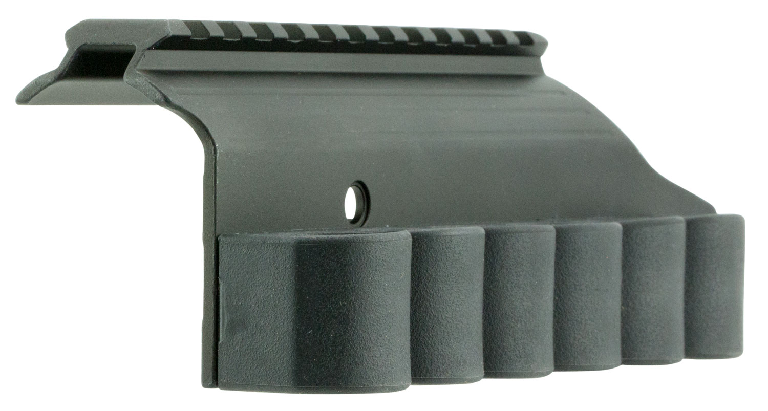 TacStar SideSaddle Shell Carrier with Rail Mossberg 500 Black Finish