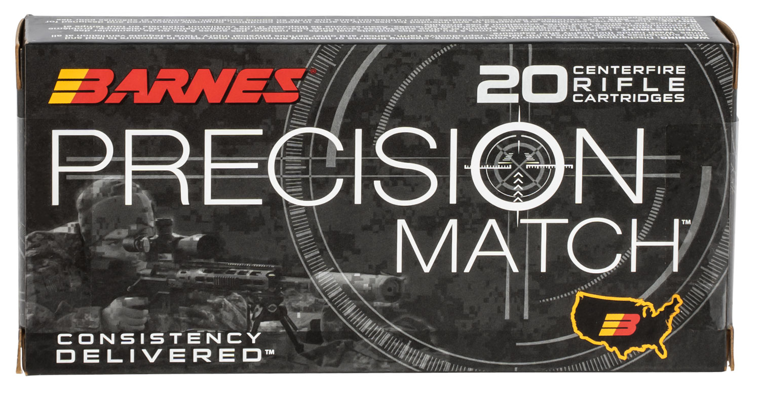 Barnes 30848 Precision Match 5.56 NATO 85gr OTM-BT 20 Rounds
