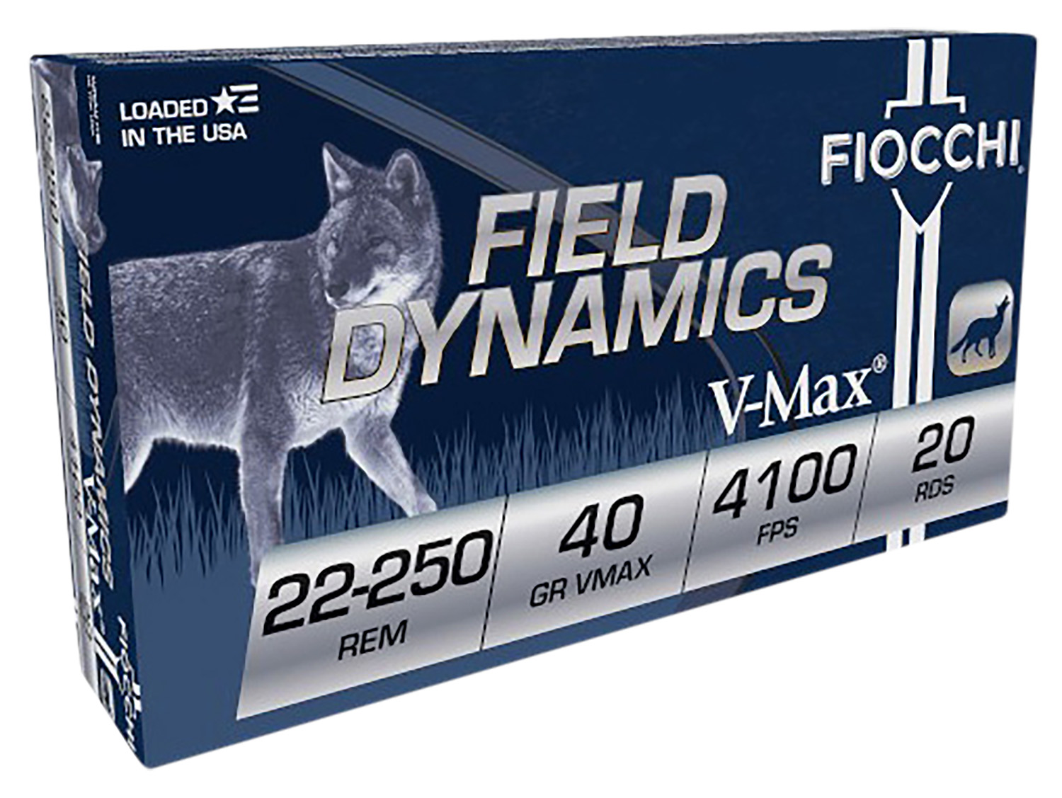 Fiocchi 22250HVB 22-250 Rem 40gr V-Max 20rd Box - FIO - Best Price $28.46