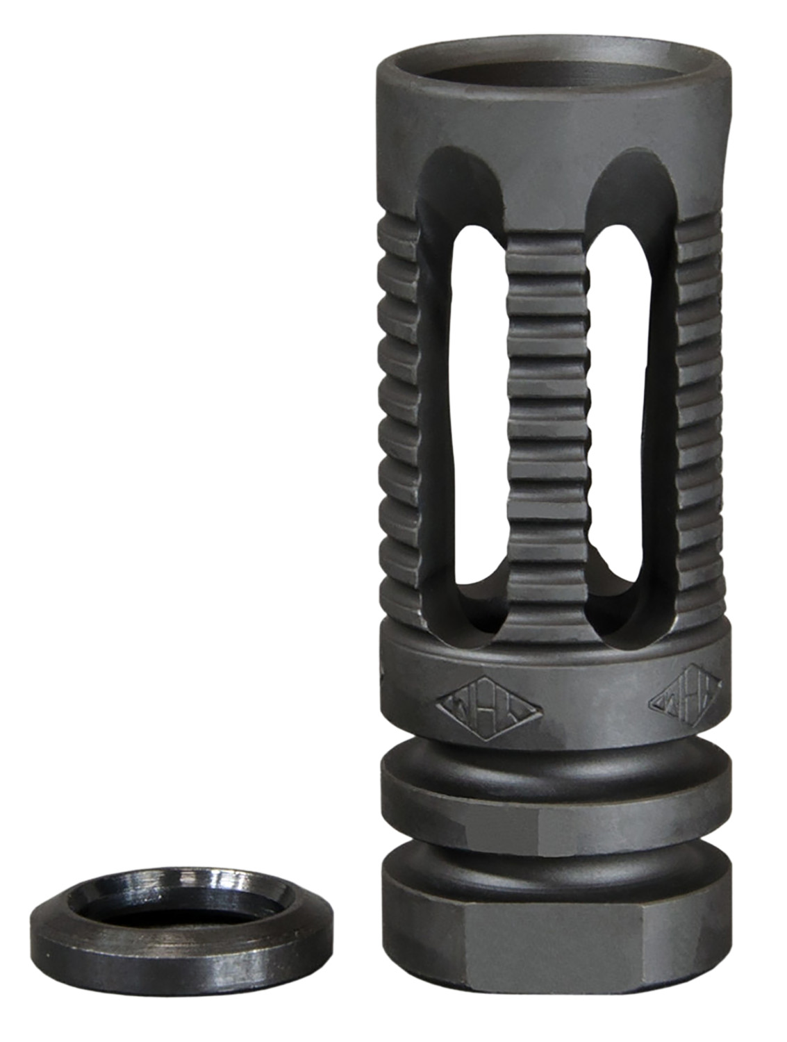 Yankee Hill 285C1 Phantom Flash Hider Black Steel with 1/2-28 tpi Threads & 2.13 OAL for 5.56x45mm NATO AR-Platform