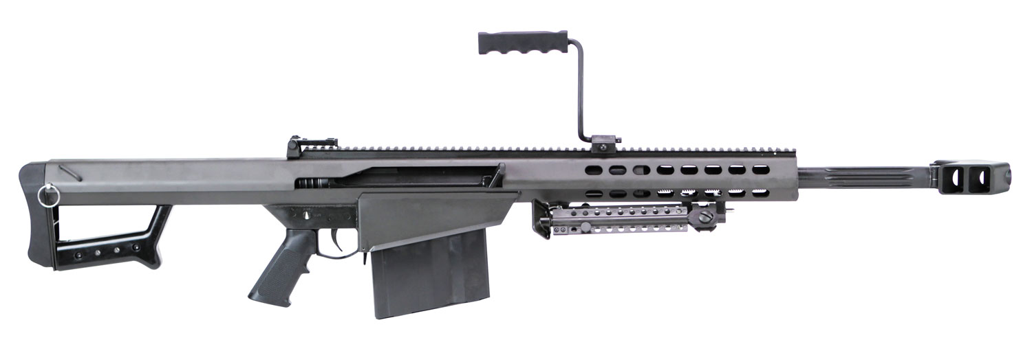 Barrett 13318 M82A1  50 BMG 10+1 20 Chrome-Lined Fluted Barrel, Black Cerakote Steel Receiver, Black Fixed Stock w/Sorbothane Recoil Pad, M1913 Optics Rail, Includes Hard Carry Case