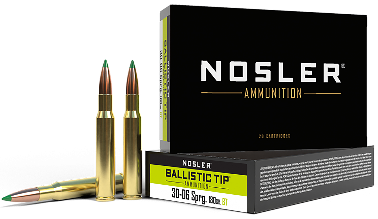 Nosler 40072 30-06 Springfield 180 Grain Ballistic Tip 20 Rounds