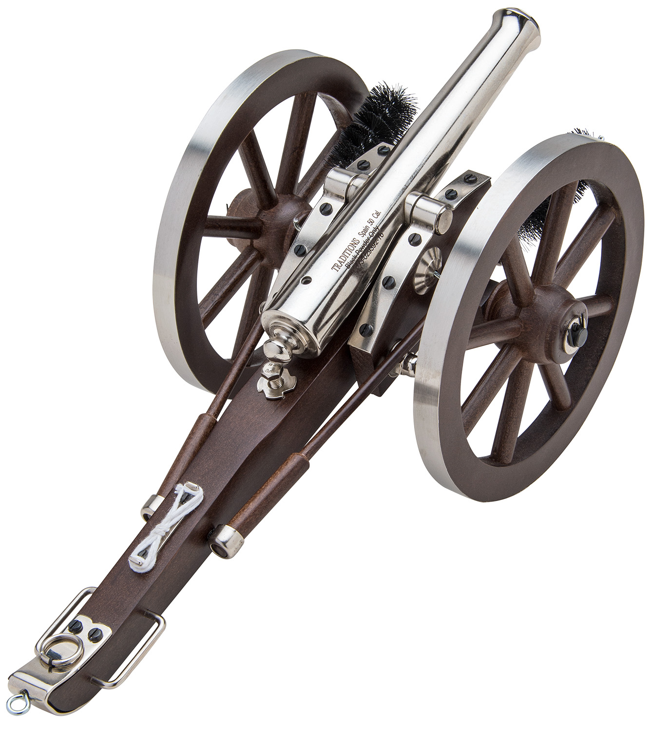Traditions CN8021 Napoleon III Mini Cannon 50 Cal 7.25 Silver Barrel Breech Action