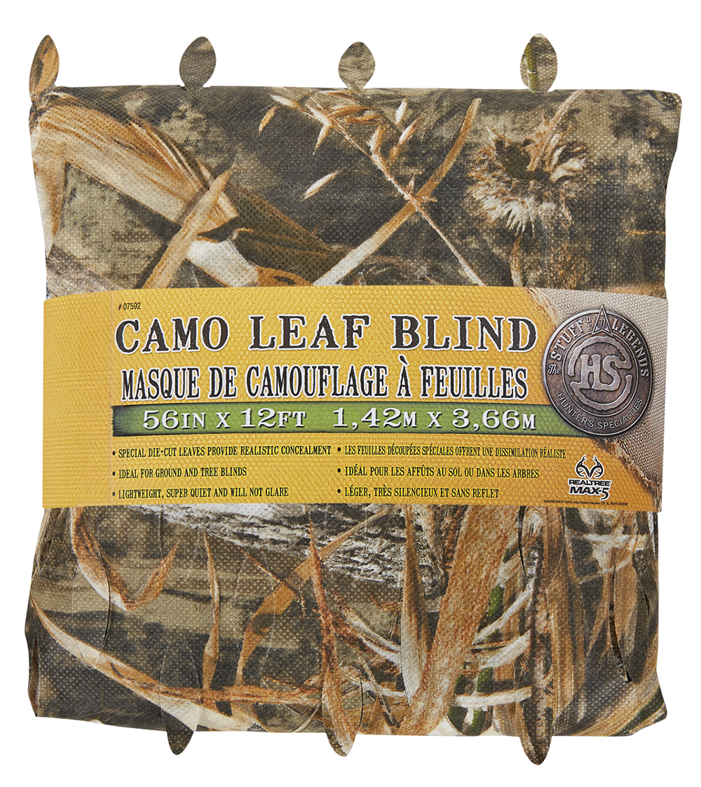 Hunters Specialties 07592 Camo Leaf Blind Realtree Max-5 Spun-Bonded-img-0