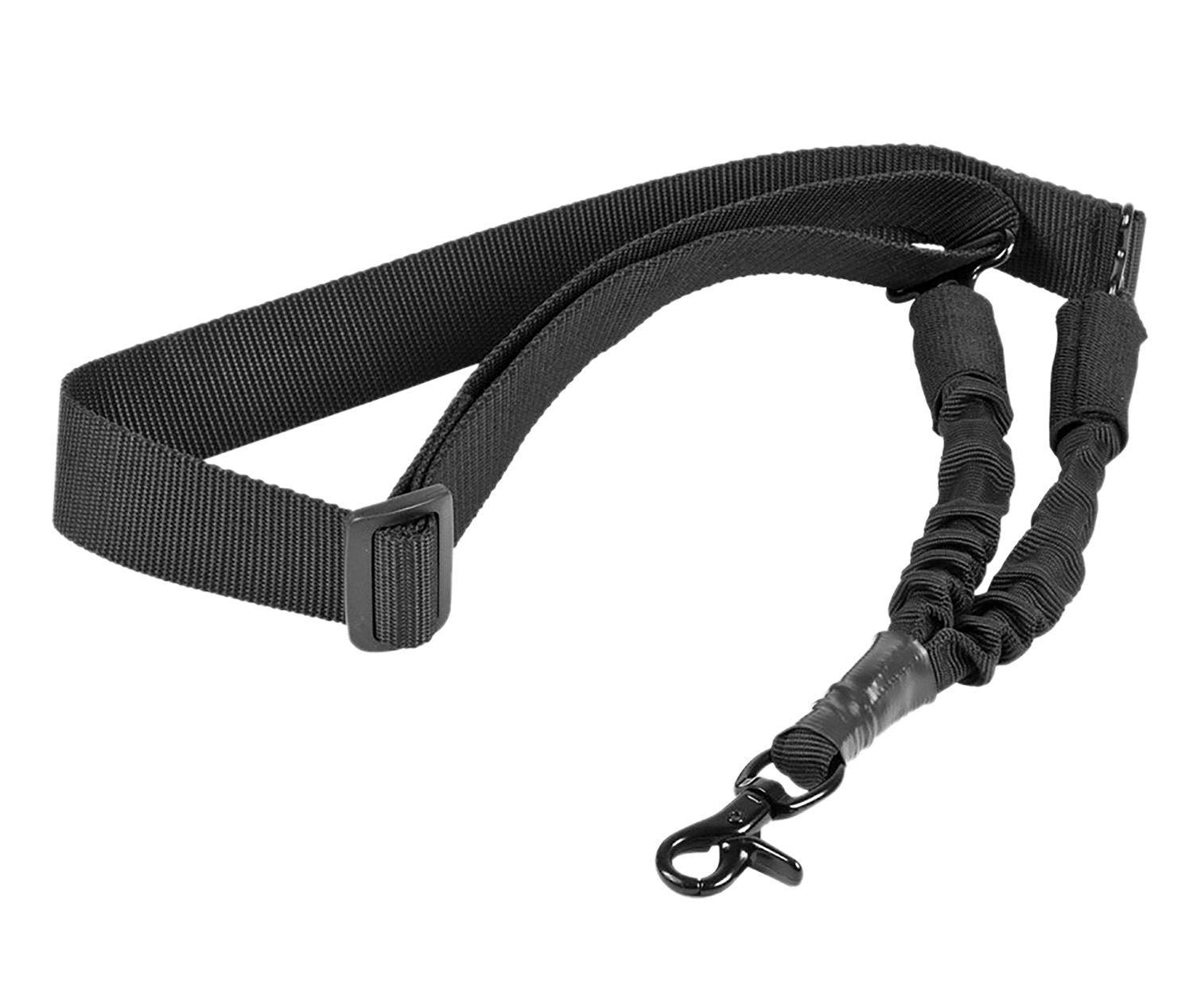 NcStar AARS1P Single Point Sling  Black Nylon 44-60 OAL Adjustable Bungee