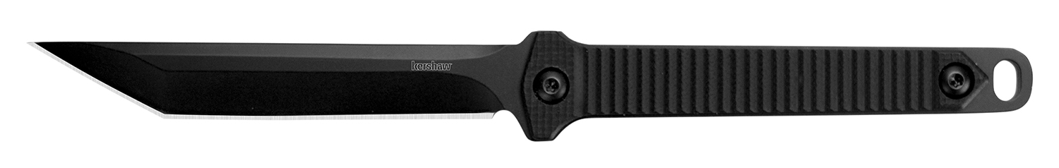 Kershaw 4008X Dune  3.80 Fixed American Tanto Plain Black Oxide 3Cr13MoV SS Blade Black Glass-Filled Nylon Handle Includes Lanyard/Sheath