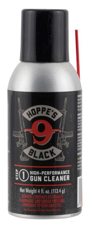 HOPPE'S BLACK CLEANER AEROSOL BLACK 4OZ WITH STRAW CAN