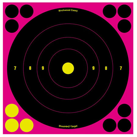 B/C SHT-N-C BULLSEYE TGT PINK 6-8"