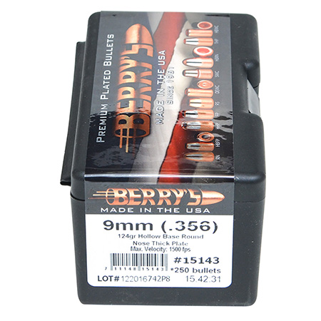 9mm (.356) 124gr HBRN-TP 250ct bullets