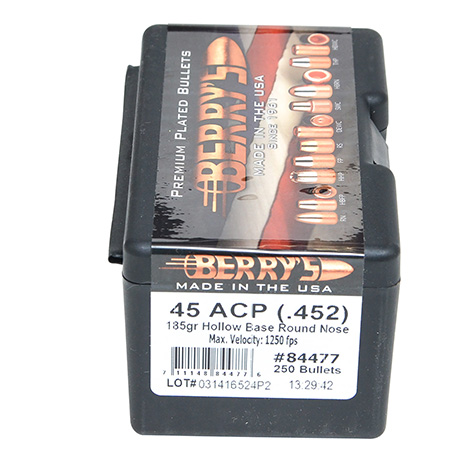 PLATED 45 CALIBER (0.452'') BULLETS
