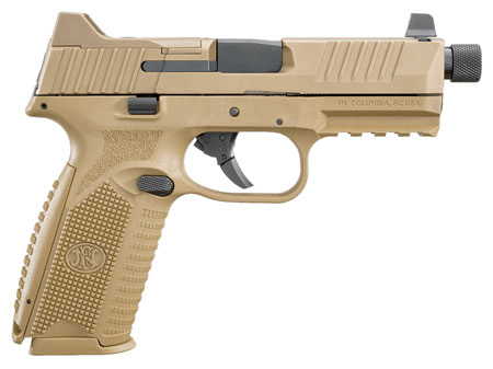 FN 509 TACTICAL 9MM FDE 4.5 THRD HNS 2 10RD