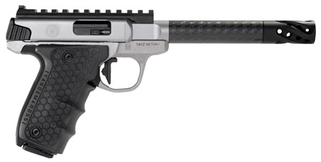 S&W PC VICTORY 22LR 6" 10RD CARBON