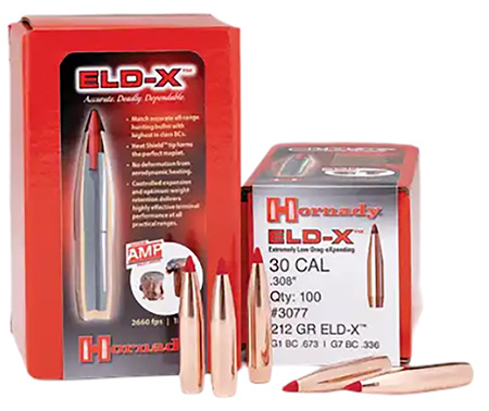 ELD-X .30 CALIBER (.308'') RIFLE BULLETS