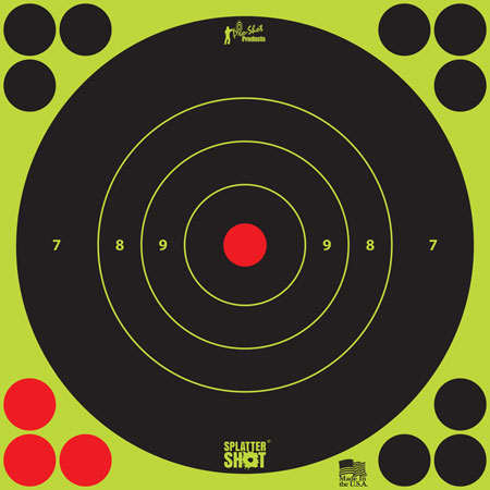 PRO-SHOT TARGET 8" GRN BULLSEYE 6PK