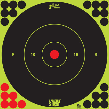 PRO-SHOT TARGET 12" GRN BULLSEYE 5PK