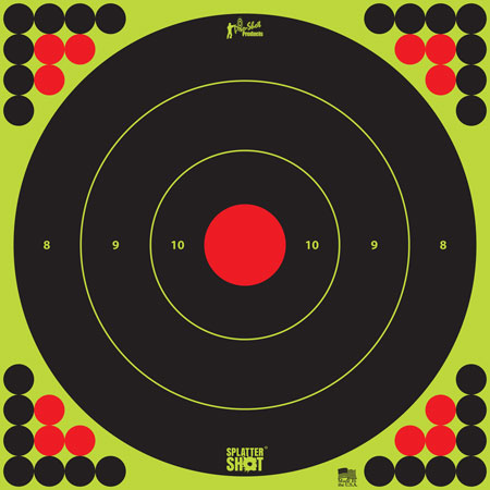PRO-SHOT TARGET 17" GRN BULLSEYE 5PK