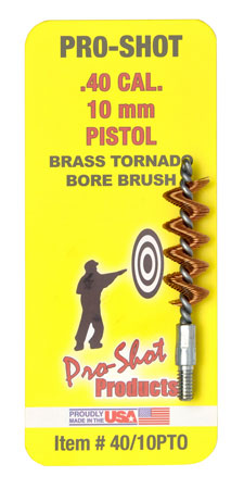 PROSHOT 40/10PTO TORNADO BORE BRUSH    40/10M PSTL