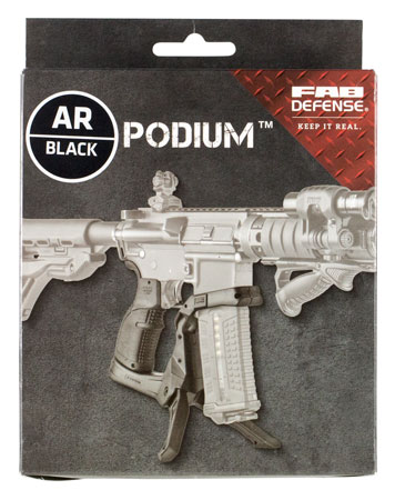 FAB Defense FXARPODB AR-Podium Bi-Pod for AR-15/ M16 Black Polymer Include-img-1