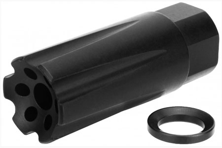 TacFire MZ1020 Linear Compensator Black Nitride Steel with 1/2"-28 tpi Thr-img-1