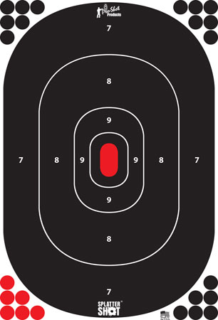PRO-SHOT TARGET 12X17" SILH P&S 5PK