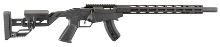 RUGER PREC RIMFIRE 17HMR 9RD 18" BLK