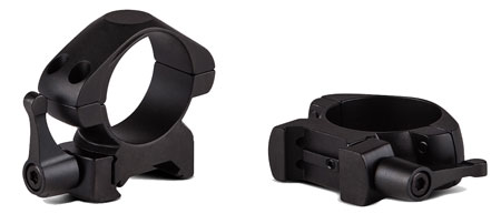 Pair steel mounting rings w/quick release lever for 1 Inch riflescope-med