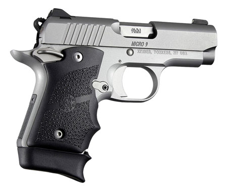 Kimber Micro 9 Ambi Safety Rubber Grip with Finger Grooves Black