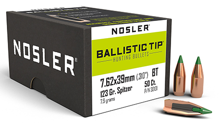 NOS 30131 BLSTC HNT  7.62X39 123 BT 50