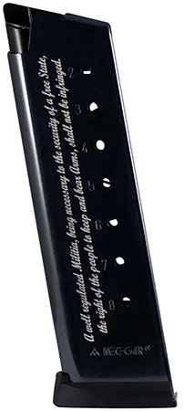 MECGAR 1911 45ACP 8RD 2ND AMMENDMENT ENGRAVED