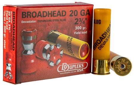 DDUPLEKS 20D20 BROADHEAD SLUG 20 2.75 11/16OZ 5/50