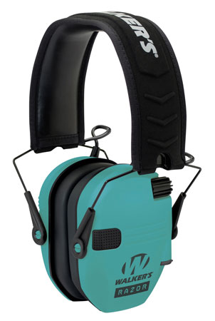 WALKERS RAZOR SLIM ELECTRONIC MUFF LIGHT TEAL 4/CASE