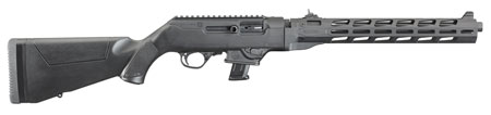 RUGER PC 9MM 16" 10RD BLK FLTD MLOK