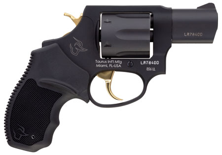 Taurus 856 38SPL BK 2" 6 shot Ultra Lite Gold Accents