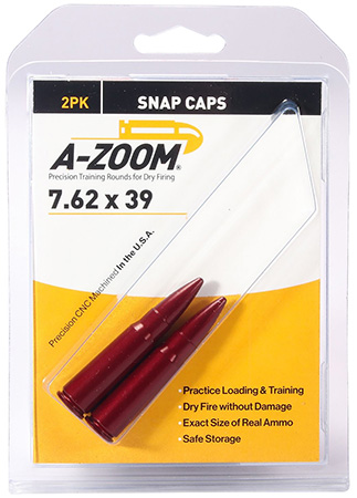 A-ZOOM METAL SNAP CAPS 7.62X39 2-PACK