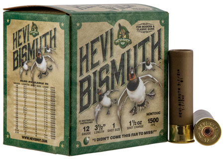 HEVI-SHOT HEVI BISMUTH 12 GA 3.5 IN 1 SHOT 1 1/2OZ- 25/BOX