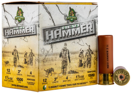 HEVI HAMMER 12GA 3" #4 25/250