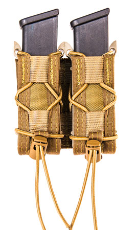 HIGH SPEED GEAR DOUBLE PISTOL TACO MOLLE HOLDS 2 PISTOL MAGAZINES OR OTHER TOOLS COYOTE BROWN