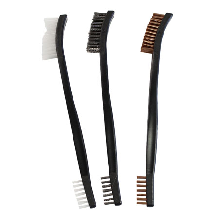 B/C UTILITY BRUSHES BRNZ/NYL/STL 3PK