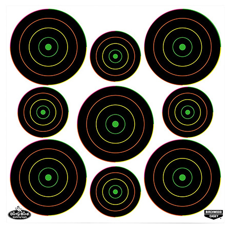 BIR 35828 DIRTYBIRD 2&3" BULLSEYE MULTICOLOR 20PK