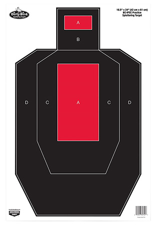 BIR 35743 DIRTYBIRD 16.5X24" BC-IPSC PRACTICE 3PK