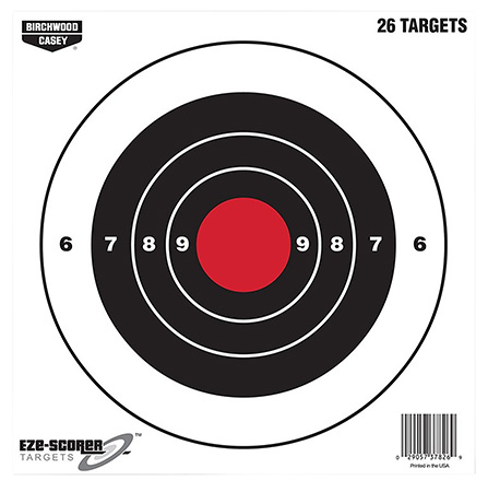 BIR 37826          EZESCORER 8"BLLEYE PAPER   26PK