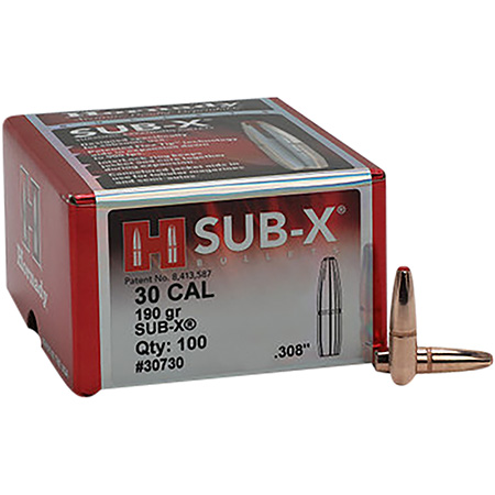 SUB-X® 30 CALIBER (0.308'') RIFLE BULLETS