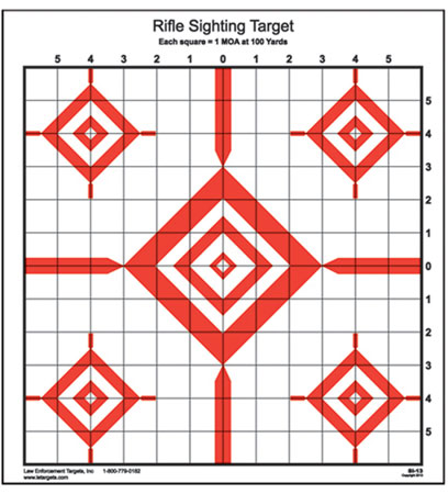 ACTION SI13100        RFL SIGHTING TARGET    100BX