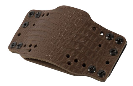 LIMB 12522 CROSS TECH HLSTR LEATHER CLIPON-DK BRN