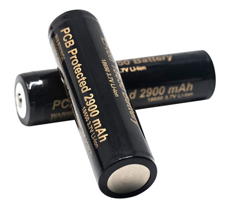 PRED 97395 PAIR 18-650 LITHIUM ION 2900MAH